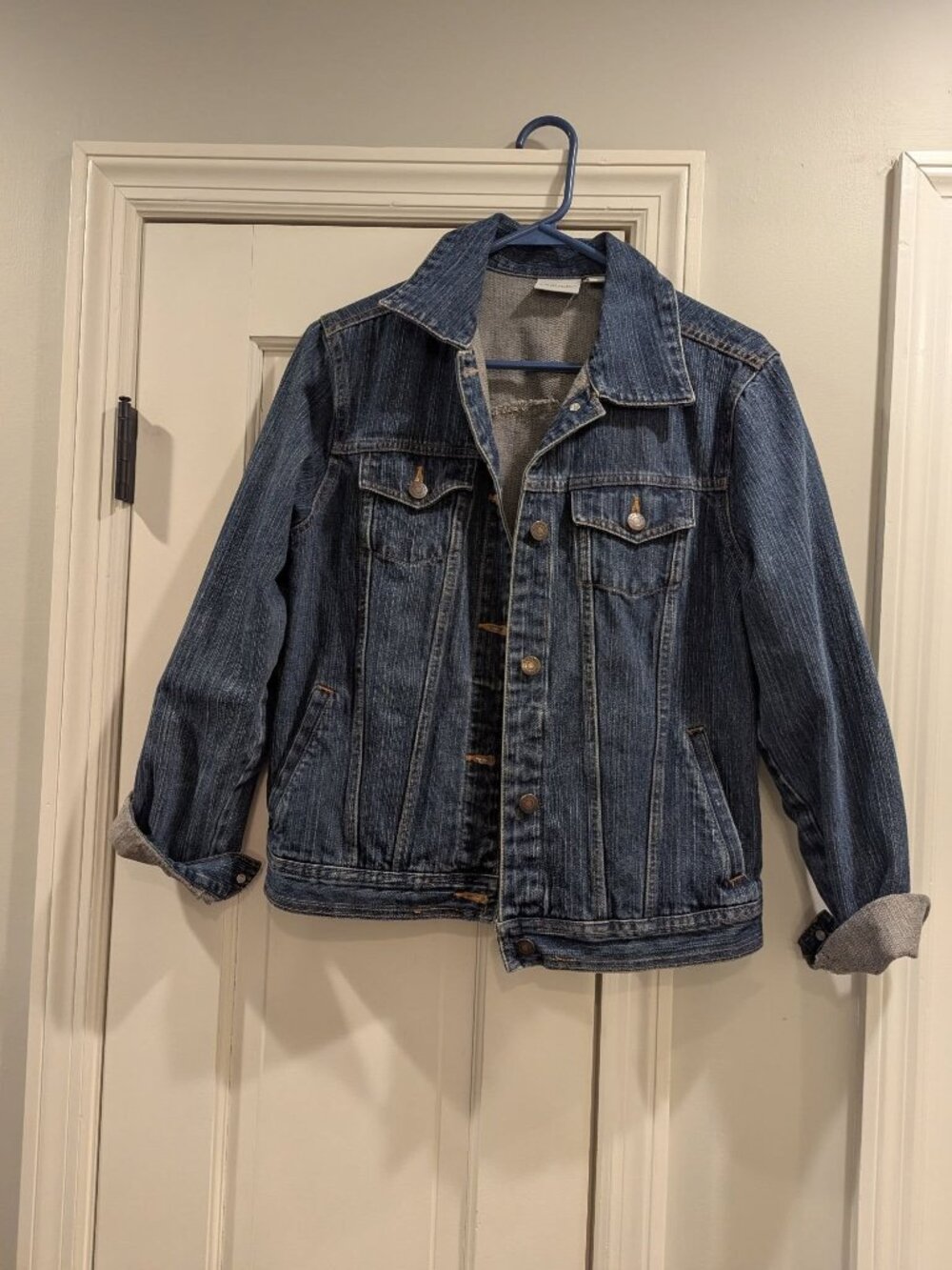 S Sonoma jean denim jacket 100% Cotton EUC